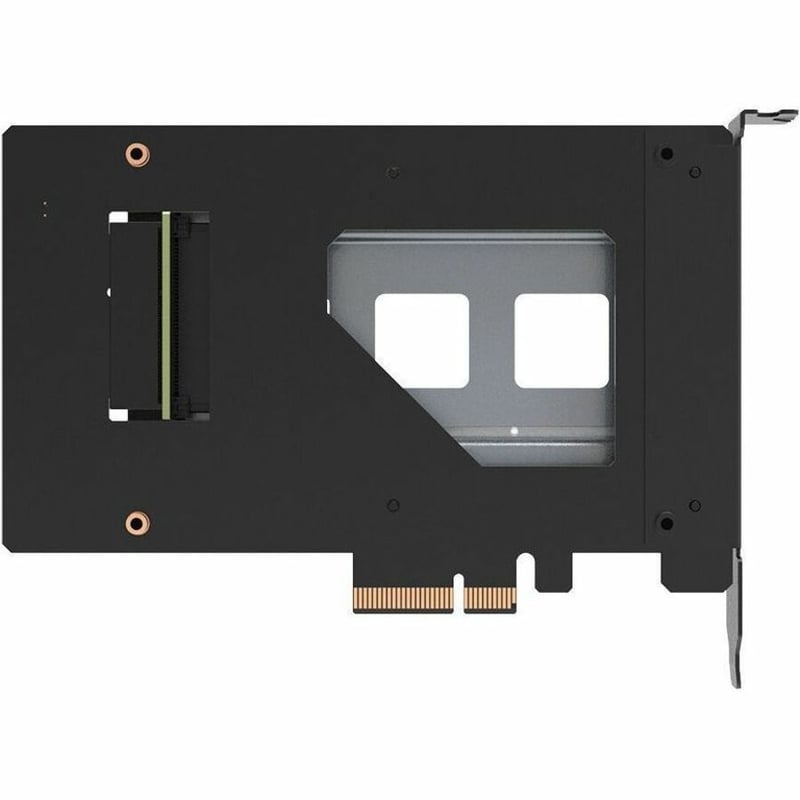 Icy Dock CP115 Drive Enclosure U.2, PCI Express NVMe 4.0 x4 - PCI Express 4.0 x4 Host Interface Internal - Black