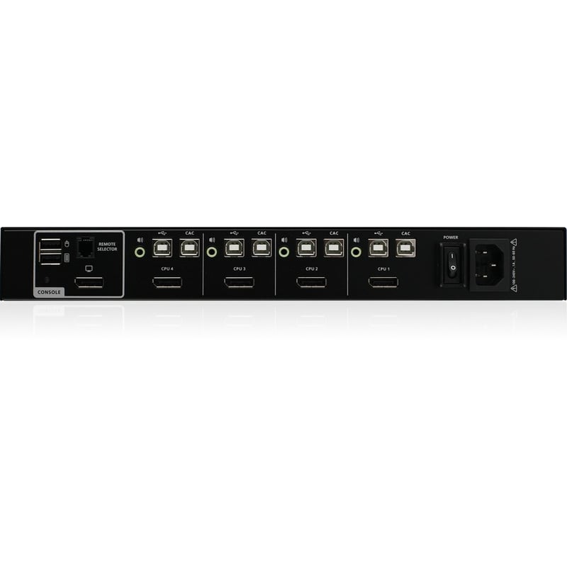 IOGEAR 4-Port Single View DisplayPort KVM Switch w/Audio and CAC support - Thumbnail 2