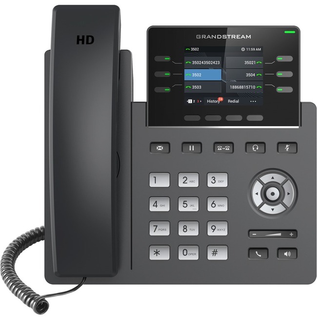 Grandstream IP Phone - Corded - Corded - Desktop - Thumbnail 1