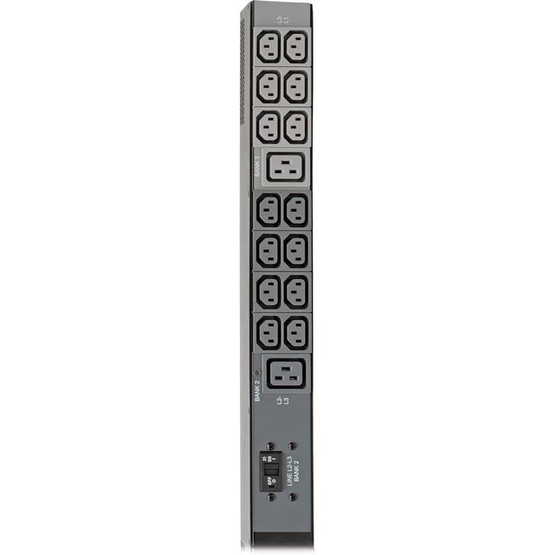 Tripp Lite by Eaton 10kW 200-240V 3PH Monitored PDU - LX Interface, Gigabit, 48 Outlets, IEC-309 30A Blue Input, LCD, 1.8 m Cord, 0U 1.8 m Height, TAA - Thumbnail 3