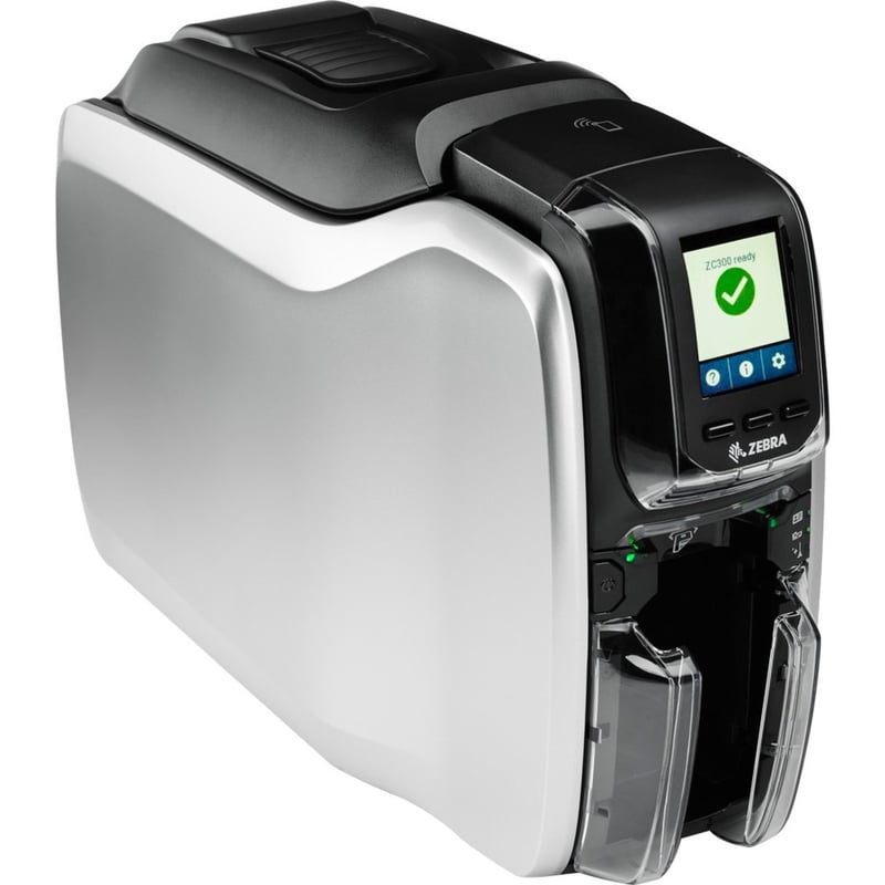 Zebra ZC300 Double Sided Desktop Dye Sublimation/Thermal Transfer Printer - Color - Card Print - Ethernet - USB - USB Host - US