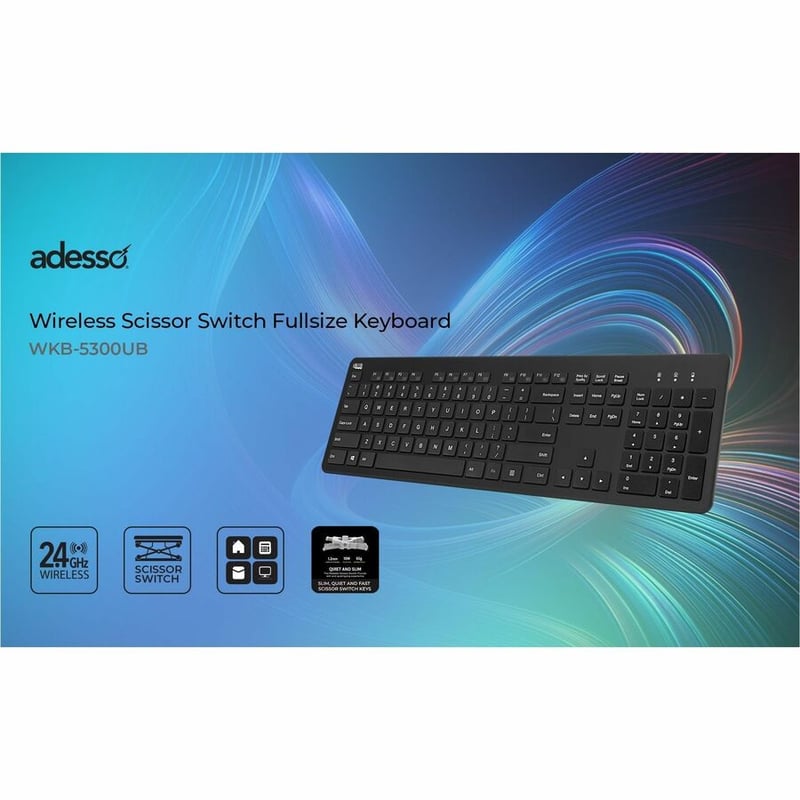 WIRELSS SCISSOR SWITCHKEYBOARD 2.4G DESKTOP - Thumbnail 4