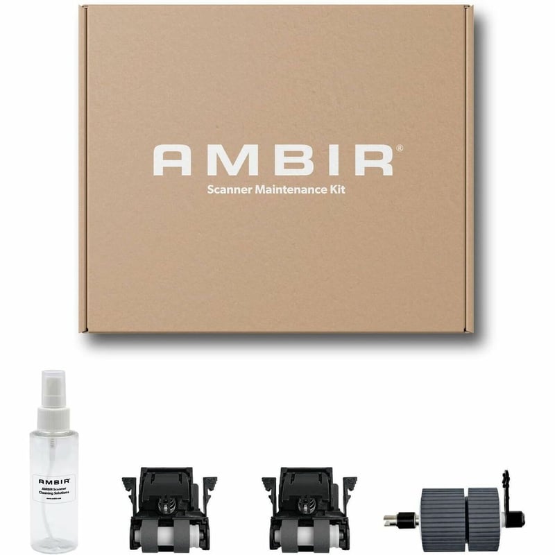 MAINTENANCE KIT FOR AMBIR IMAGESCAN PRO DS340 SCANNER: KIT INCLUDES ROLLERS, CAL