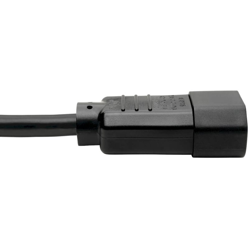 Eaton Tripp Lite Series Power Cord C14 to C15 - Heavy-Duty, 15A, 250V, 14 AWG, 10 ft. (3.05 m), Black - Thumbnail 4