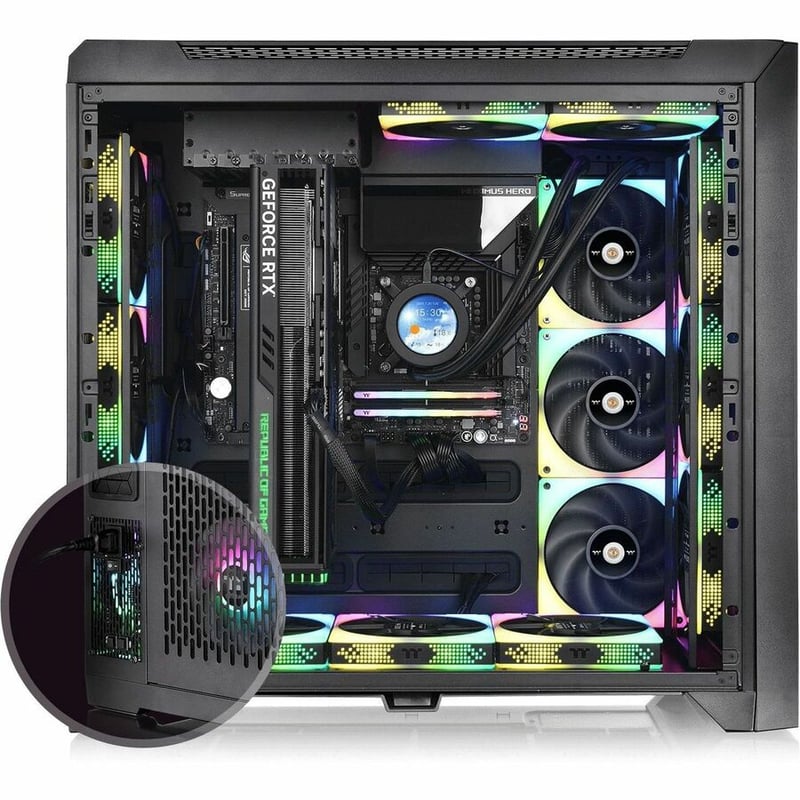 Thermaltake CTE C750 TG ARGB Full Tower Chassis - Thumbnail 4