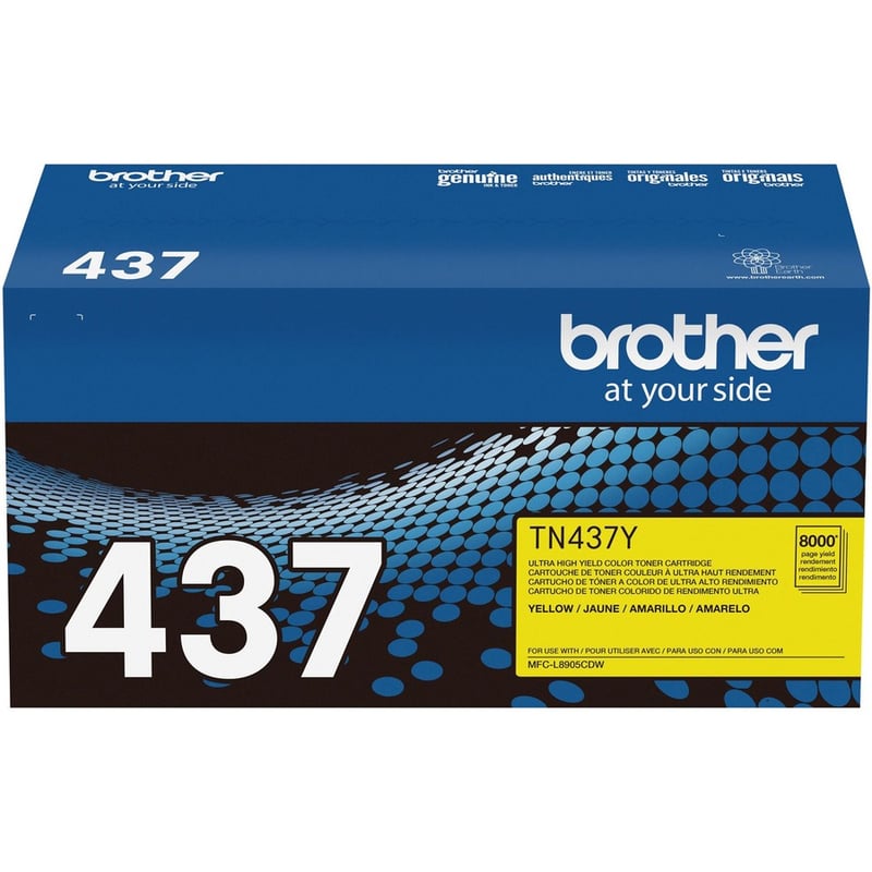 Brother TN437Y Original Ultra High Yield Laser Toner Cartridge - Yellow - 1 Each - Thumbnail 2