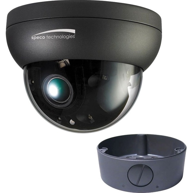 Speco Intensifier O6FD4M 6 Megapixel Outdoor HD Network Camera - Dome - Dark Gray - TAA Compliant