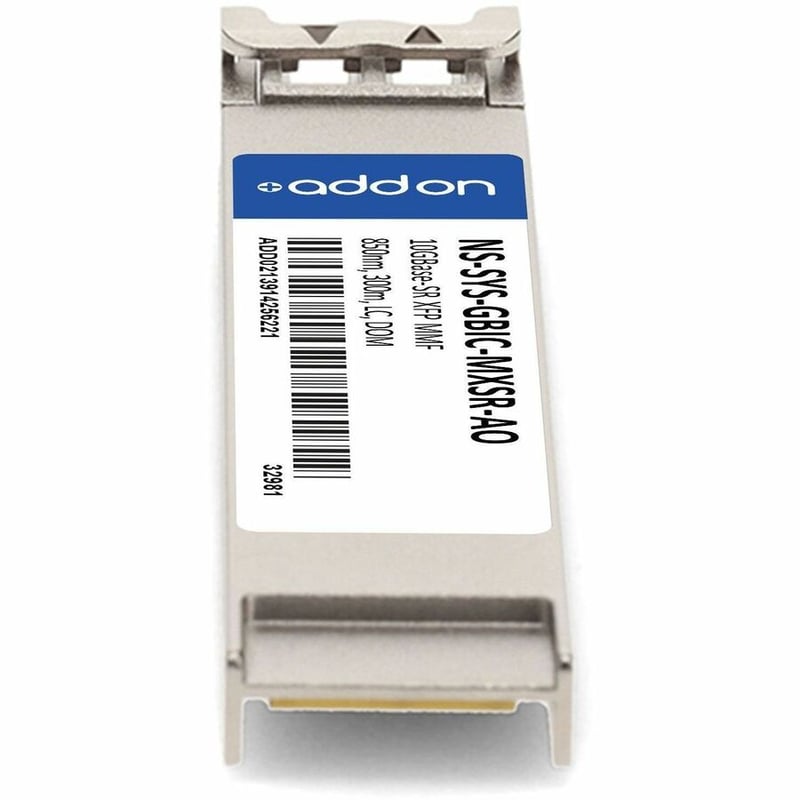 AddOn Juniper Networks® NS-SYS-GBIC-MXSR Compatible TAA 10GBase-SR XFP Transceiver (MMF, 850nm, 300m, LC, DOM) - Thumbnail 4