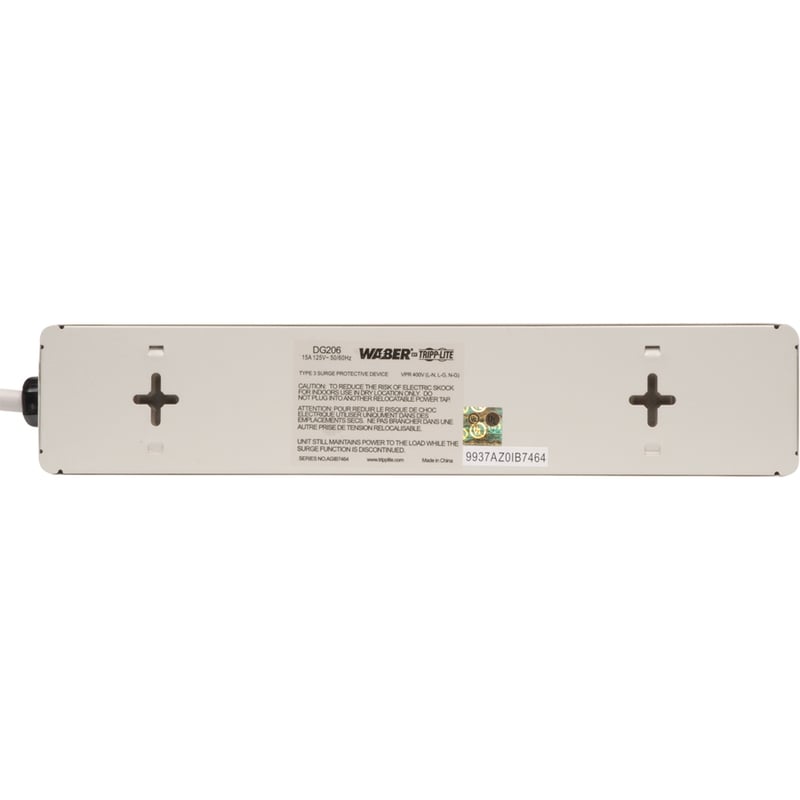 Tripp Lite by Eaton Waber Industrial Surge Protector 6-Outlet 6 ft. (1.83 m) Cord 1050 Joules - Thumbnail 2