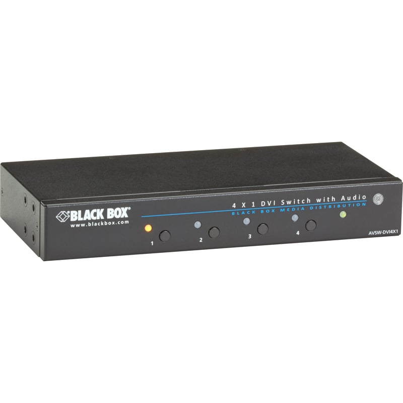 Black Box 4 x 1 DVI Switch with Audio - Thumbnail 1