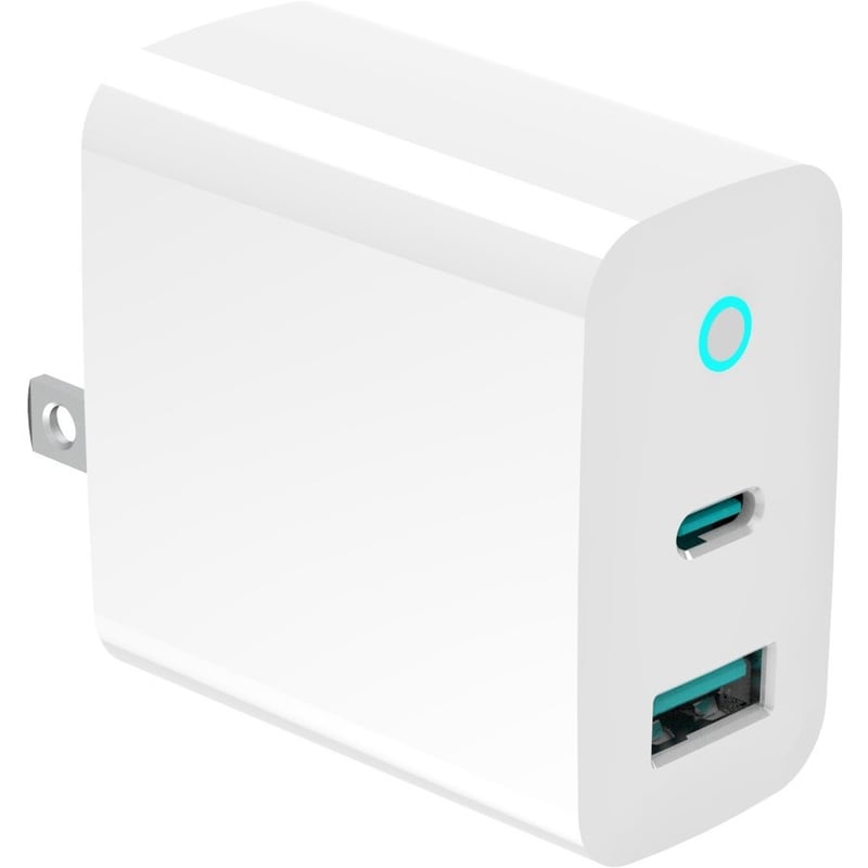 4XEM 45W GAN Charger 2 port USB-C + USB-A - White - Thumbnail 1
