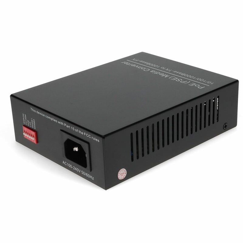 AddOn 10/100/1000Base-TX(RJ-45) to Open SFP Port POE Media Converter - Thumbnail 5