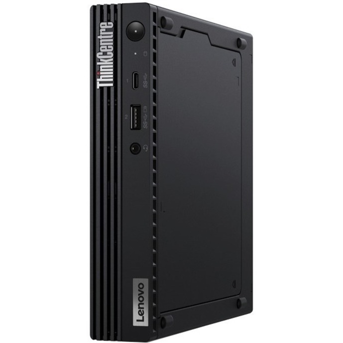 Lenovo ThinkCentre M75q Gen 2 11JN002PUS Desktop Computer - AMD Ryzen 5 PRO 5650GE Hexa-core (6 Core) 3.40 GHz - 8 GB RAM DDR4 SDRAM - 256 GB NVMe M.2 PCI Express PCI Express NVMe SSD - Tiny - Black - Thumbnail 2