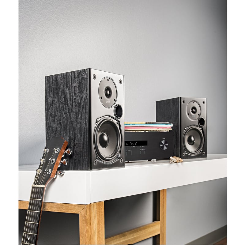 Polk T15 2-way Bookshelf 2.0 Speaker - 100 W RMS - Black - Thumbnail 2