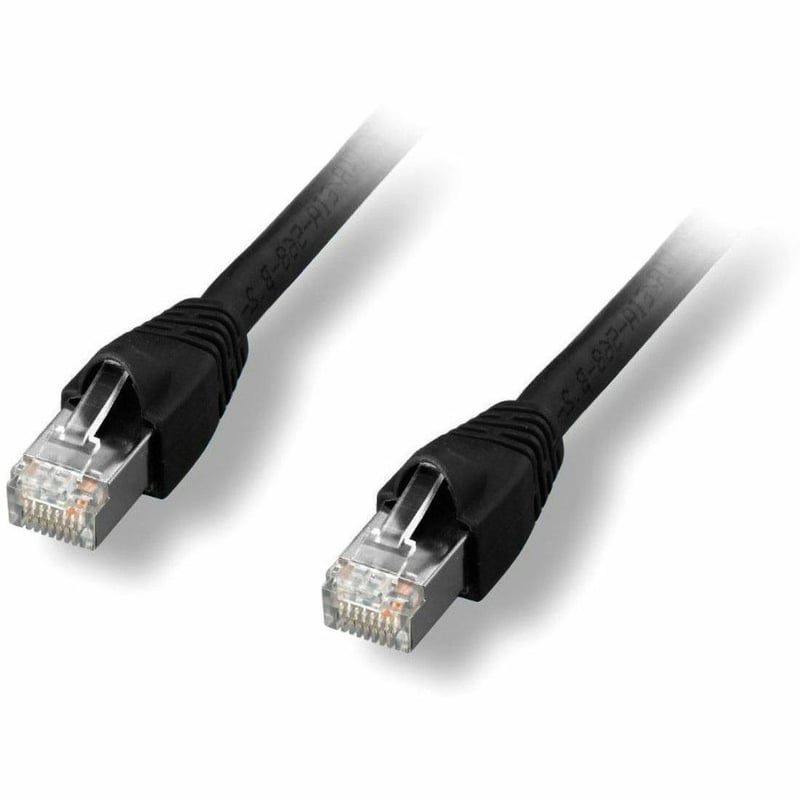 CAT6A SHIELDED PATCH CABLE BLACK 75FT.