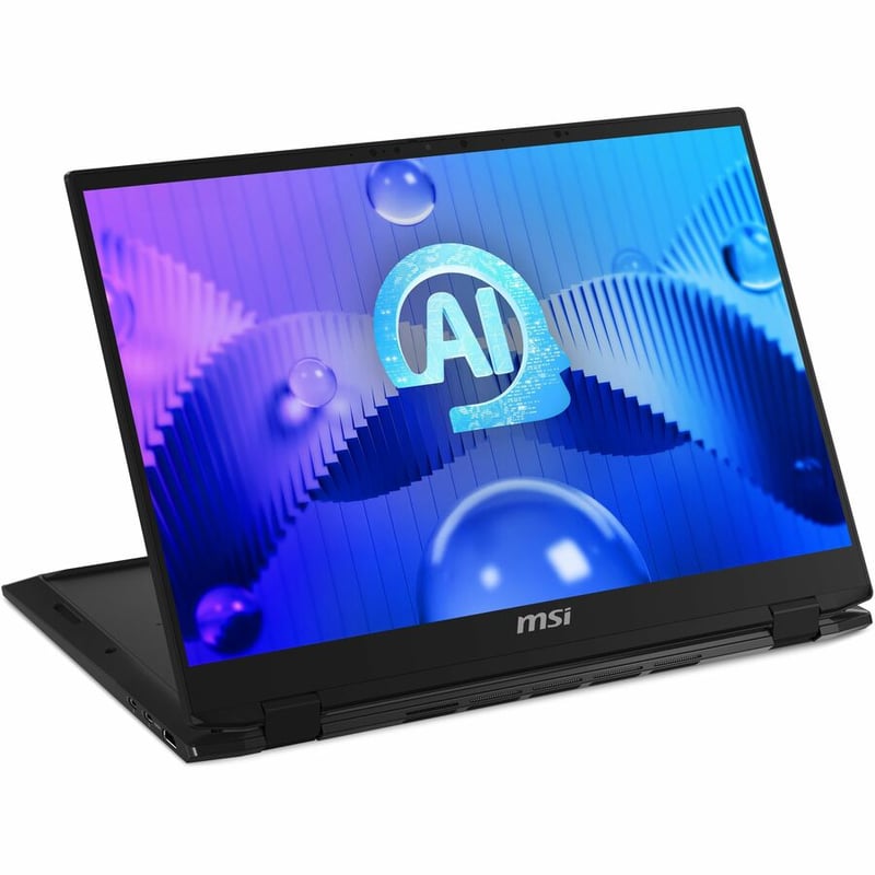 MSI Summit E16 AI Evo A1M Summit E16 AI Evo A1MTG-019US 16" Touchscreen Convertible 2 in 1 Notebook - QHD+ - Intel Core Ultra 5 125H - Intel Evo Platform - 16 GB - 512 GB SSD - Ink Black - Thumbnail 4