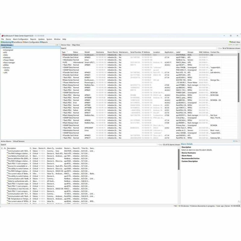 Appliance, EcoStruxure IT Data Center Expert, basic, up to 525 devices, up to 15 surveillance cameras, remote monitoring, management - Thumbnail 2