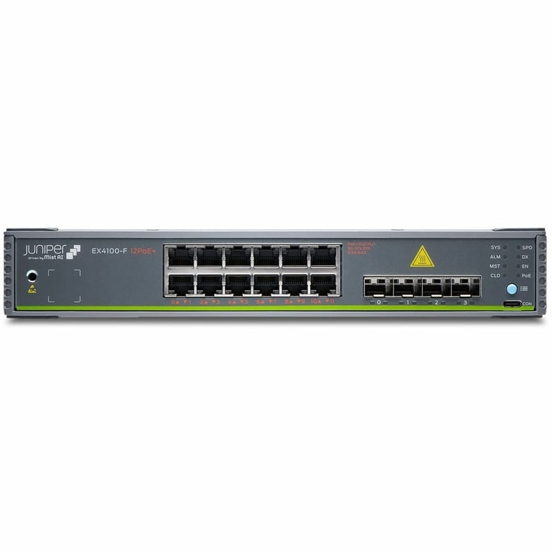 Juniper EX4100-F-12P Ethernet Switch - Thumbnail 1