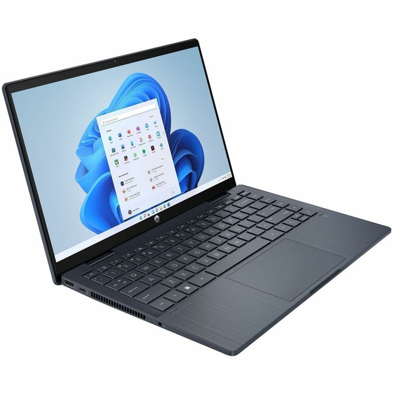 HP Pavilion x360 14-ek2000 14-ek2000nr 14" Touchscreen Convertible 2 in 1 Notebook - Full HD - Intel Core 3 100U - 8 GB - 256 GB SSD - Space Blue, Ash Gray - Thumbnail 3