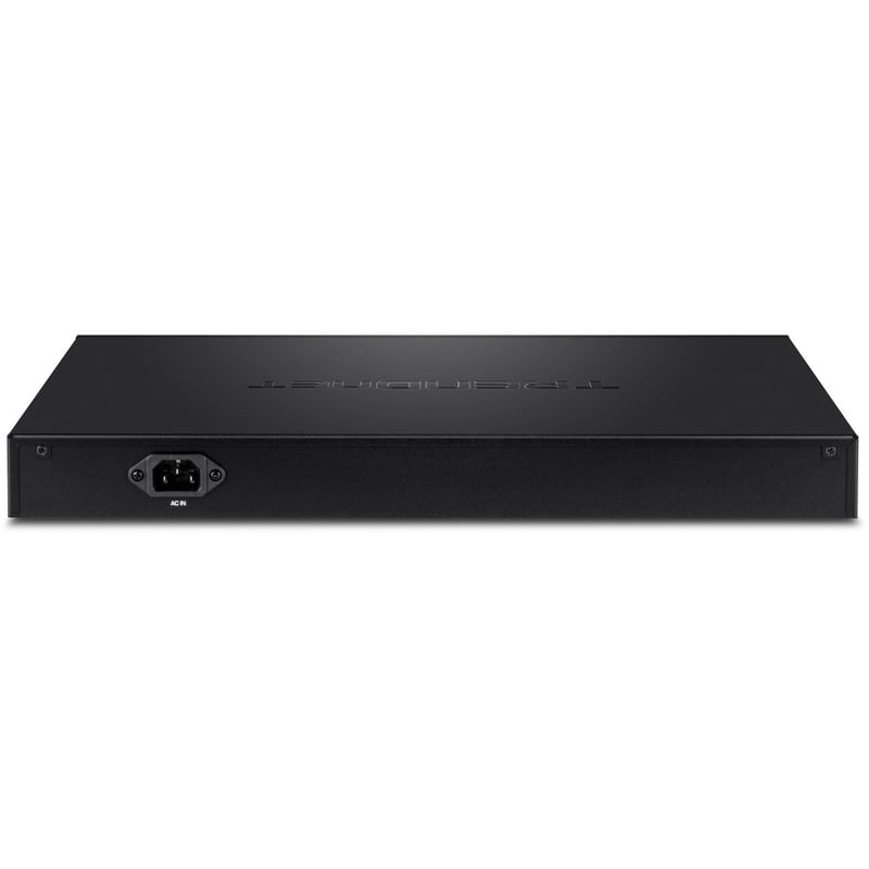 TRENDnet 52-Port Gigabit Web Smart PoE+ Switch, 48 Gigabit PoE+ Ports, 4 Shared Gigabit Ports (RJ-45 Or SFP), 370W PoE Power Budget, 104Gbps Switching Capacity, Lifetime Protection, Black, TPE-5240WS - Thumbnail 3