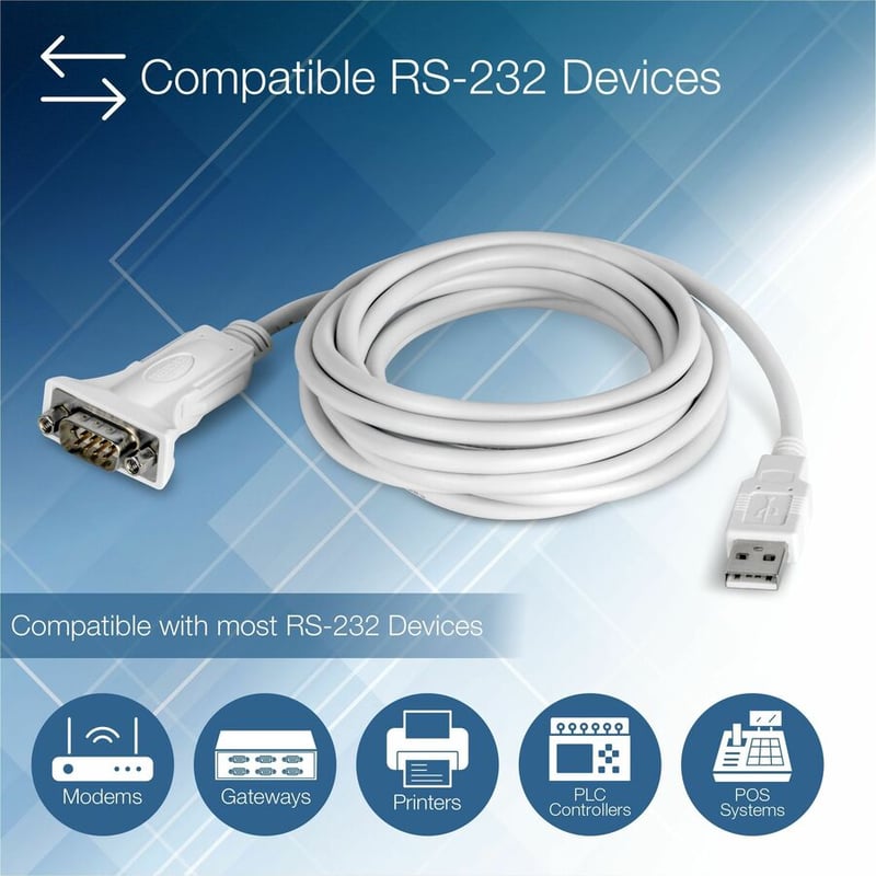 TRENDnet 10 Ft. USB to Serial Converter - Thumbnail 5