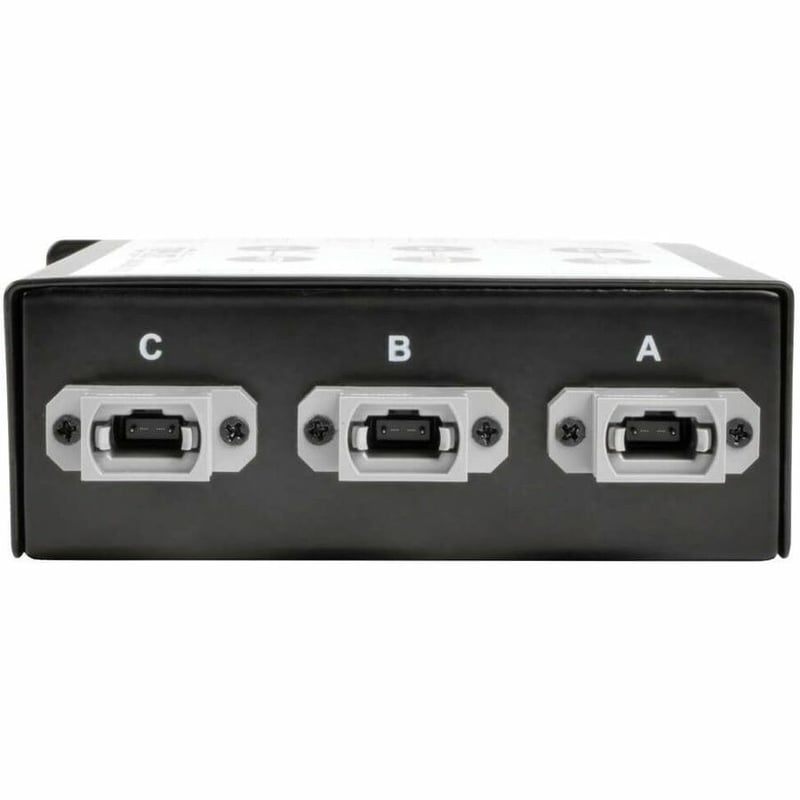 Tripp Lite by Eaton 40/100Gb Breakout Cassette 40Gb to 4 x 10Gb 100Gb to 4 x 25Gb (x3) 8-Fiber MTP/MPO to (x12) LC Duplex Type-B Polarity - Thumbnail 2