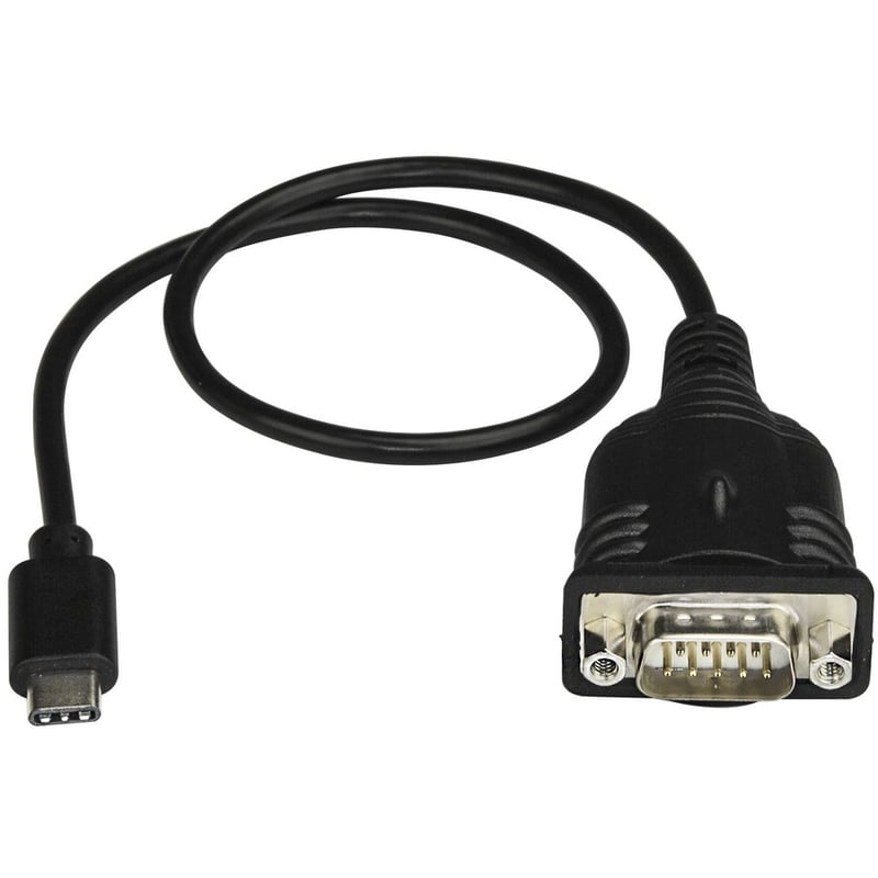 StarTech.com USB C to Serial Adapter Cable 16" (40cm) - USB Type-C to Serial RS232 (DB9) Cable Converter - Male/Male - Windows/Mac/Linux - Thumbnail 2