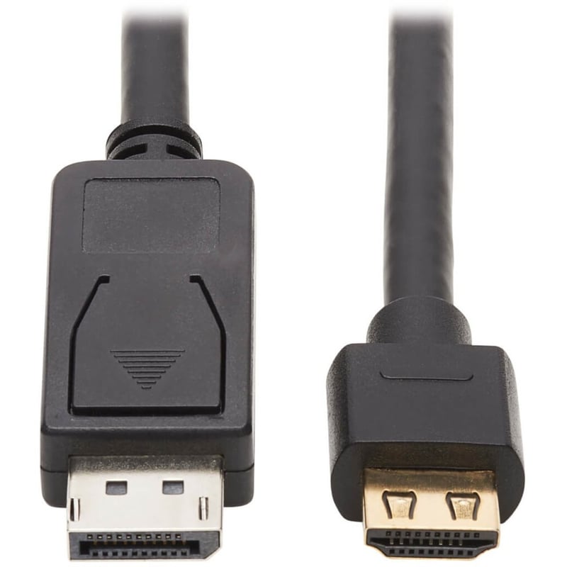 Eaton Tripp Lite Series DisplayPort 1.2 to HDMI Active Adapter Cable (M/M), 4K 60 Hz, HDR, Secure-Grip Plugs, Black, 15 ft. (4.6 m) - Thumbnail 1