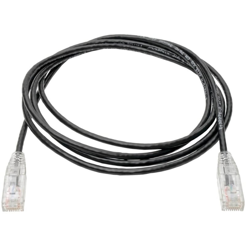 Eaton Tripp Lite Series Cat6 Gigabit Snagless Slim UTP Ethernet Cable (RJ45 M/M), PoE, Black, 5 ft. (1.52 m) - Thumbnail 2