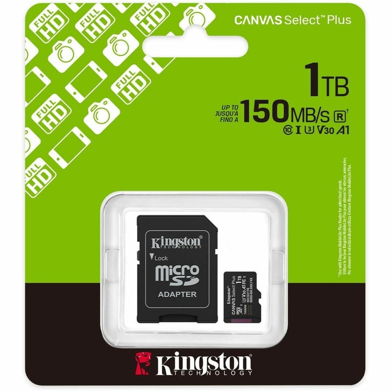 LA 1TB MICROSDXC CANVAS SELECT PLUS GEN3 150MB/S A1 CARD + ADAPTER - Thumbnail 3