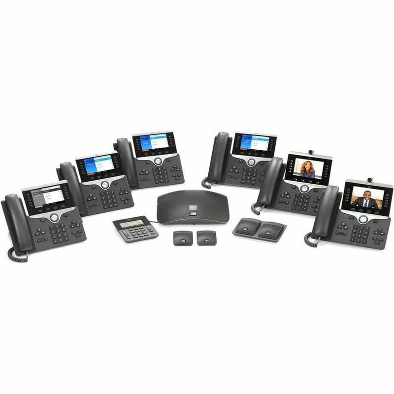 Cisco 8841 IP Phone - Corded - Corded/Cordless - Bluetooth, Wi-Fi - Thumbnail 4
