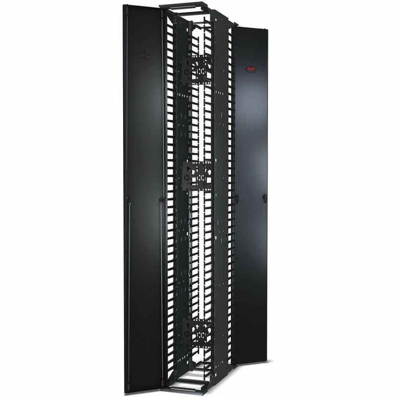 Performance, Vertical Cable Manager for 2 & 4 Post Racks, 84"H x 10"W, Double-Sided with Doors - Thumbnail 5