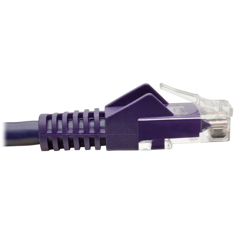 Eaton Tripp Lite Series Cat6 Gigabit Snagless Molded (UTP) Ethernet Cable (RJ45 M/M), PoE, Purple, 20 ft. (6.09 m) - Thumbnail 3