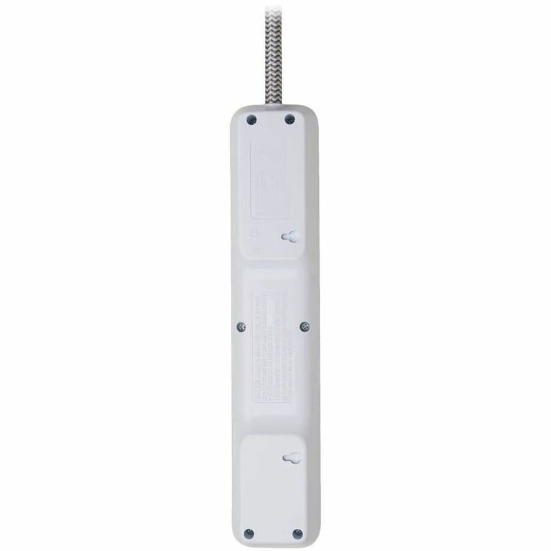 Tripp Lite by Eaton 7-Outlet Surge Protector - 6 on strip/1 in detachable plug 2 USB Ports (2.4A Shared) Detachable Charger Plug 6 ft. Cord 5-15P Plug 900 Joules White - Thumbnail 3