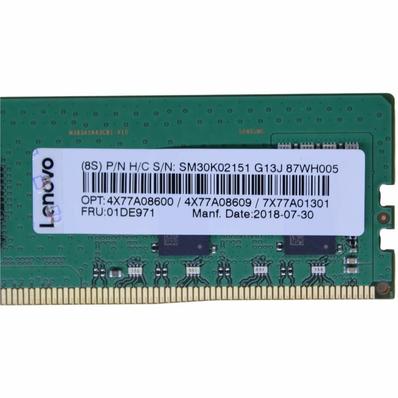 LENOVO 8GB (1X8GB) 1RX8 PC4-21300V-R DDR4-2666MHZ RDIMM - Thumbnail 2