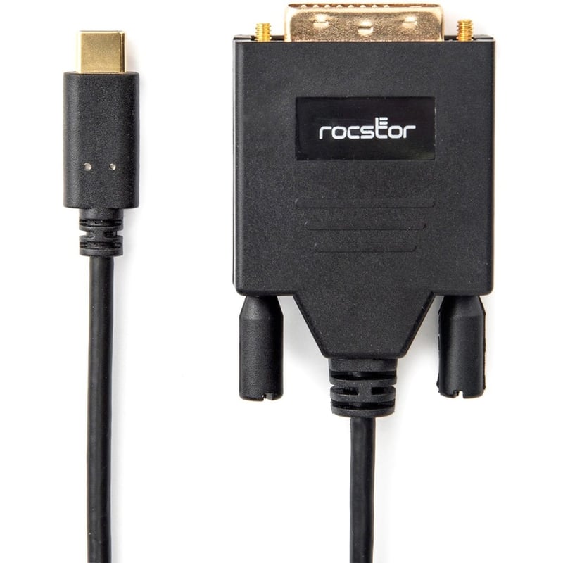 Rocstor Premium USB-C to DVI Cable - 6 ft / 2m - Thumbnail 3