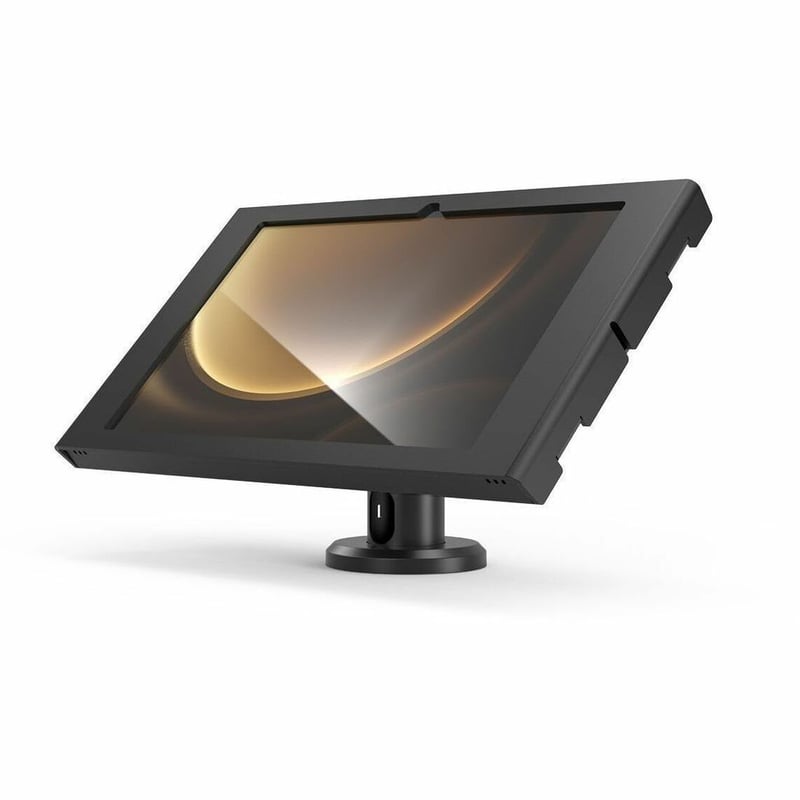 GALAXY TAB S9+/S9FE+ 12.4IN APEX ENCLOSURE TILTING STAND 4IN BLACK - Thumbnail 1