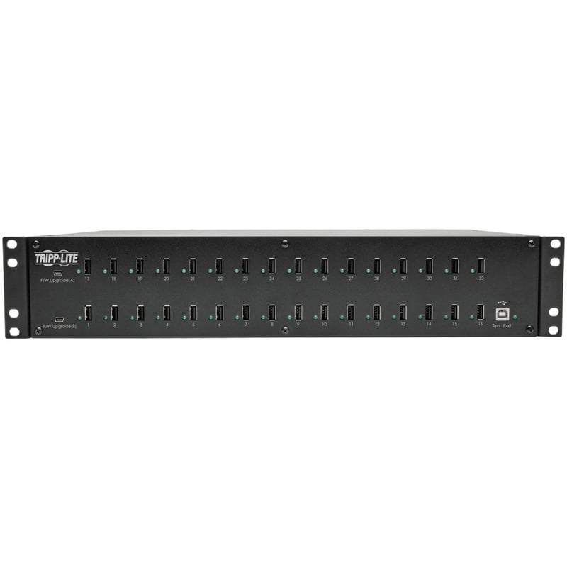 Tripp Lite by Eaton 32-Port USB Charging Station with Syncing 5V 80A (400W) USB Charger Output 2U Rack-Mount - Thumbnail 4