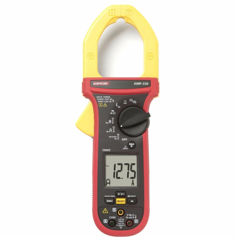 Amprobe AMP-330 1000A AC/DC TRMS Motor Maintenance Clamp Meter - Thumbnail 1