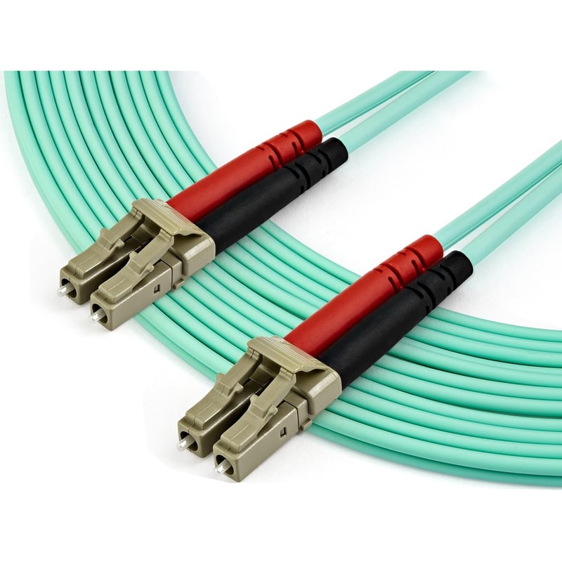 StarTech.com 7m (22ft) LC/UPC to LC/UPC OM3 Multimode Fiber Optic Cable, Full Duplex Zipcord Fiber, 100Gbps, LOMMF, LSZH Fiber Patch Cord - Thumbnail 3