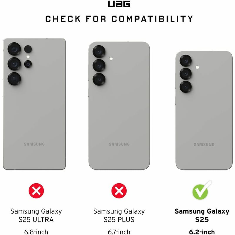 UAG GLASS SHIELD FOR GALAXY S25- CLEAR - Thumbnail 2