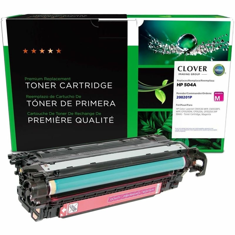 Clover Imaging Remanufactured Magenta Toner Cartridge for HP 504A (CE253A) - Thumbnail 1