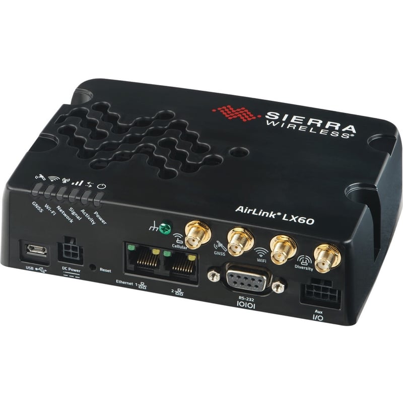 Sierra Wireless AirLink LX60 Wi-Fi 5 IEEE 802.11ac Cellular, Ethernet Modem/Wireless Router - Thumbnail 1