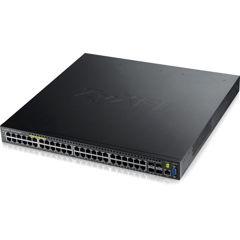 ZYXEL 48-Port GbE L2+ PoE Switch with 10GbE Uplink - Thumbnail 1
