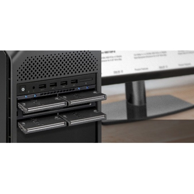 Icy Dock FlexiDOCK MB024SP-B Drive Enclosure 12Gb/s SAS, SATA/600 - Serial ATA/600 Host Interface External - Black - Thumbnail 2