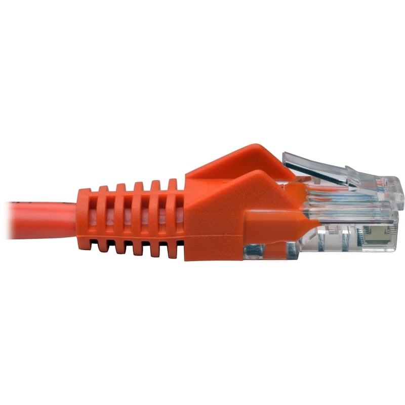 Eaton Tripp Lite Series Cat5e 350 MHz Snagless Molded (UTP) Ethernet Cable (RJ45 M/M), PoE - Orange, 14 ft. (4.27 m) - Thumbnail 3