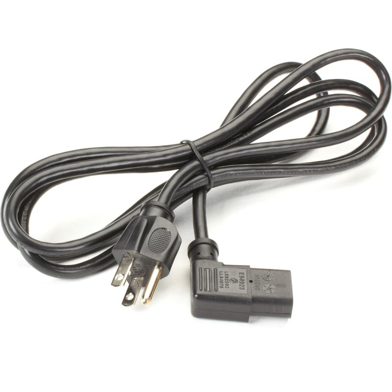 Black Box Power Cord - NEMA 5-15P to IEC-60320-C13 (Right-Angle), 6-ft. - Thumbnail 2