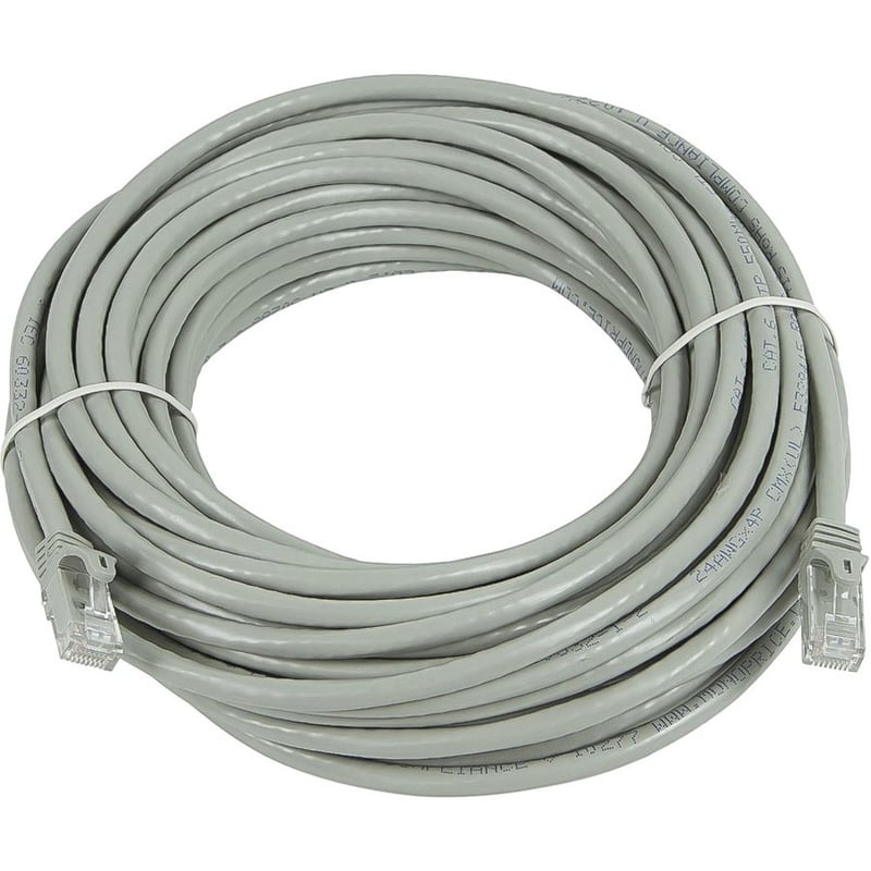 Monoprice FLEXboot Series Cat6 24AWG UTP Ethernet Network Patch Cable, 75ft Gray - Thumbnail 1