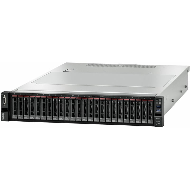 Lenovo ThinkSystem SR655 7Z01A03JNA 2U Rack Server - 1 EPYC 7502P 2.50 GHz - 32 GB RAM - Serial ATA Controller