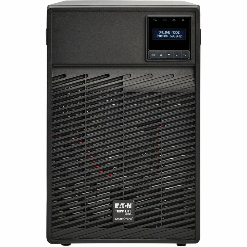 Eaton Tripp Lite Series SmartOnline 1000VA 900W 120V Double-Conversion UPS - 6 Outlets, Extended Run, Network Card Option, LCD, USB, DB9, Tower Battery Backup - Thumbnail 3